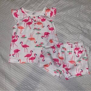 Flamingo Print 12m Outfit